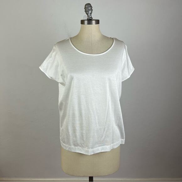 COS Tops - COS White Crew Neck Top